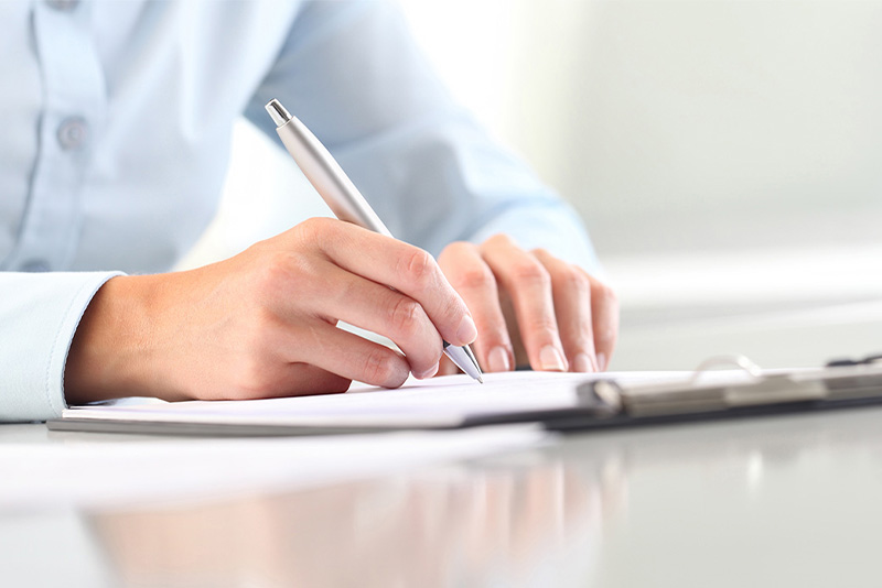 受付・問診票のご記入